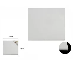 TELA TELAIO PER PITTURA BIANCO 16X16X1.5CM QUADRATO UNIVERSALE ARTISTI 53411A