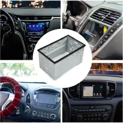 TELAIO MONTAGGIO PER AUTORADIO IN METALLO UNIVERSALE 2 DIN GPS LETTORE DVD AUTO