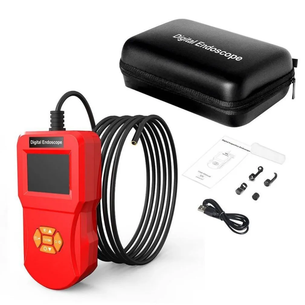 TELECAMERA CON MONITOR ENDOSCOPICA 3MT 8MM FLESSIBILE LCD 2.4" IP67