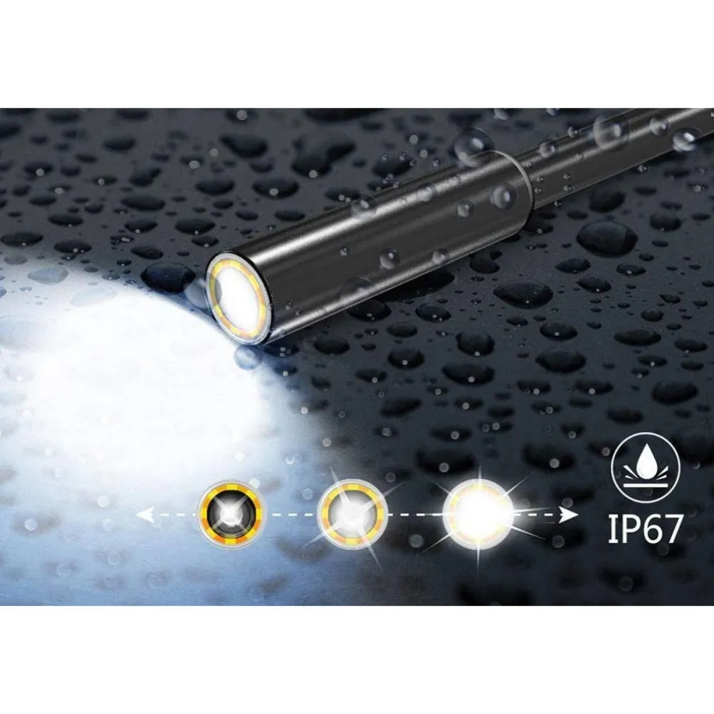 TELECAMERA CON MONITOR ENDOSCOPICA 3MT 8MM FLESSIBILE LCD 2.4" IP67