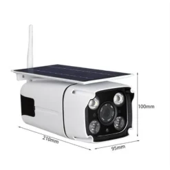 TELECAMERA CON PANNELLO SOLARE WIFI DA ESTERNO IP67 2.0MP SENSORE PIR 202 HAD