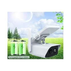 TELECAMERA CON PANNELLO SOLARE WIFI 2MPX INFRAROSSI SD SENSORE MOVIMENTO ABQ-Q1