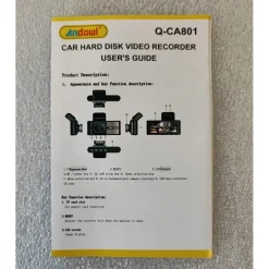 TELECAMERA DASH CAM AUTO HD DVR CAR VIDEO CAMERA HD Q-CA801 DOPPIA LENTE BLACKBOX