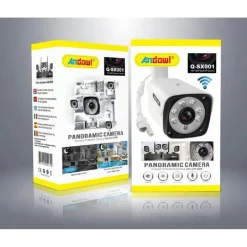 TELECAMERA DI RETE IP WIRELESS PANORAMICA DA ESTERNO COMPATIBILE CON NVR Q-SX001