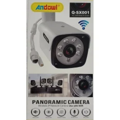 TELECAMERA DI RETE IP WIRELESS PANORAMICA DA ESTERNO COMPATIBILE CON NVR Q-SX001
