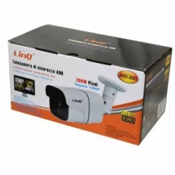 TELECAMERA DI SICUREZZA PER DVR AHD VISIONE NOTTURNA 3.6MM 200W 2MP 1080P AHD-2043