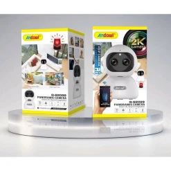 TELECAMERA DI SORVEGLIANZA INTELLIGENTE IP WIFI 2K HD 8 LED A INFRAROSSI Q-S2099