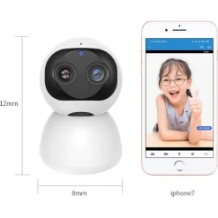 TELECAMERA DI SORVEGLIANZA INTELLIGENTE IP WIFI 2K HD 8 LED A INFRAROSSI Q-S2099