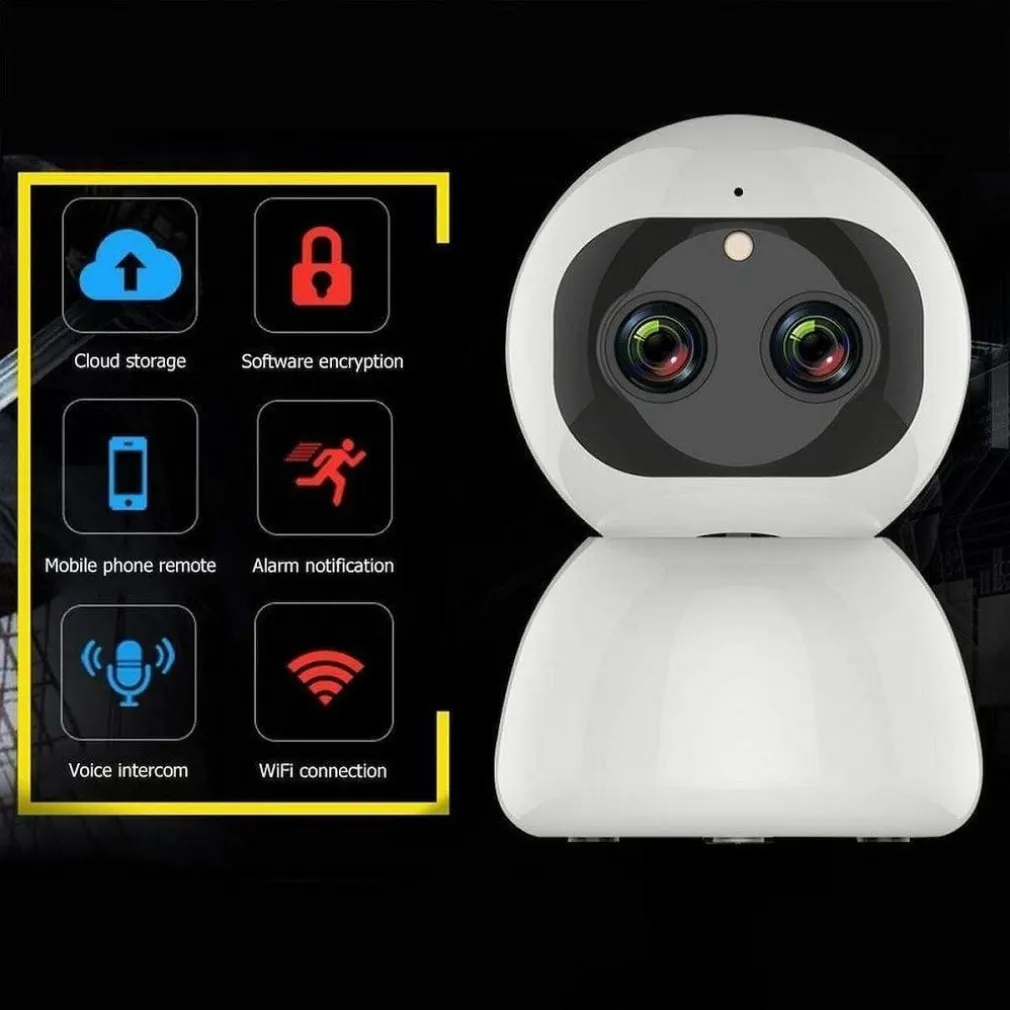 TELECAMERA DI SORVEGLIANZA INTELLIGENTE IP WIFI 2K HD 8 LED A INFRAROSSI Q-S2099