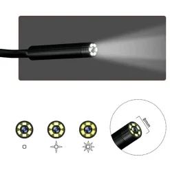 TELECAMERA ENDOSCOPICA 5 MT MONITOR SONDA 4.3 POLLICI VIDEOCAMERA IMPERMEABILE
