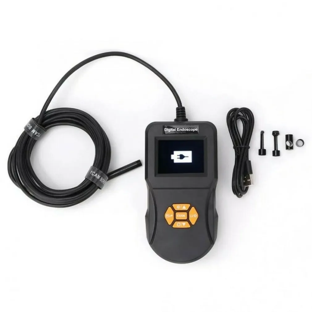 TELECAMERA ENDOSCOPICA CON MONITOR LCD 6 LED SONDA 5 MT FOTO VIDEO SD 90358