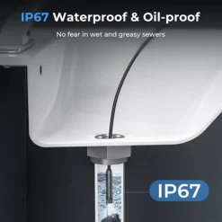 TELECAMERA ENDOSCOPICA ISPEZIONE CAVO 5MT IMMAGINE 1080P BATTERIA 2600MAH 8 LED