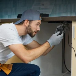 TELECAMERA ENDOSCOPICA ISPEZIONE CAVO 5MT IMMAGINE 1080P BATTERIA 2600MAH 8 LED