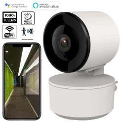 TELECAMERA FHD 1080P WIFI SMART MOTORIZZATA 3.6MM SENSORE MOVIMENTO ALEXA GOOGLE