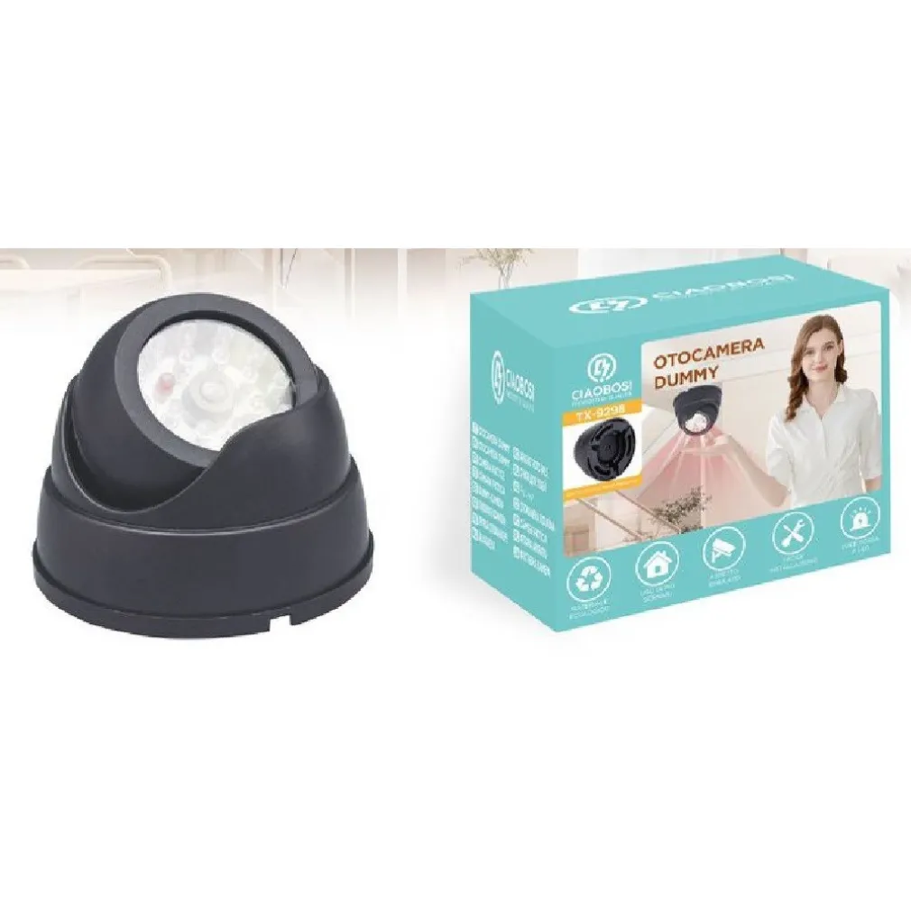 TELECAMERA FINTA DOME INFRAROSSI DA SOFFITTO PARETE VIDEOSORVEGLIANZA TX-9298