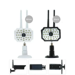 TELECAMERA FINTA PANNELLO SOLARE CON SENSORE DI MOVIMENTO 30 LED FARETTO 17549-3