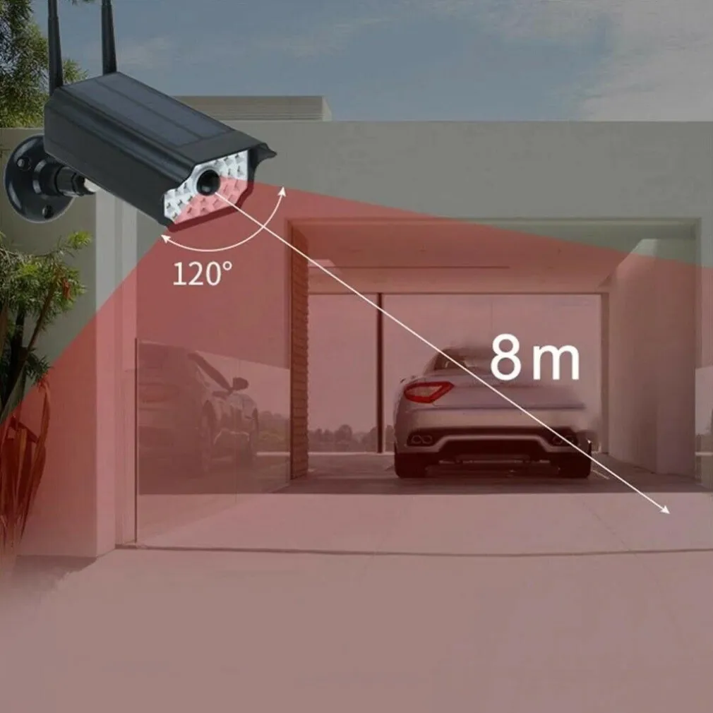 TELECAMERA FINTA PANNELLO SOLARE CON SENSORE DI MOVIMENTO 30 LED FARETTO 17549-3