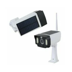 TELECAMERA FINTA PANNELLO SOLARE CON SENSORE DI MOVIMENTO 20 LED FARETTO LUCE