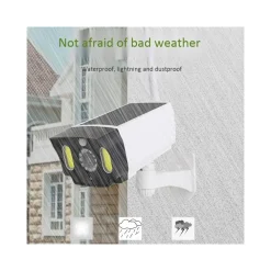 TELECAMERA FINTA PANNELLO SOLARE CON SENSORE DI MOVIMENTO 20 LED FARETTO LUCE