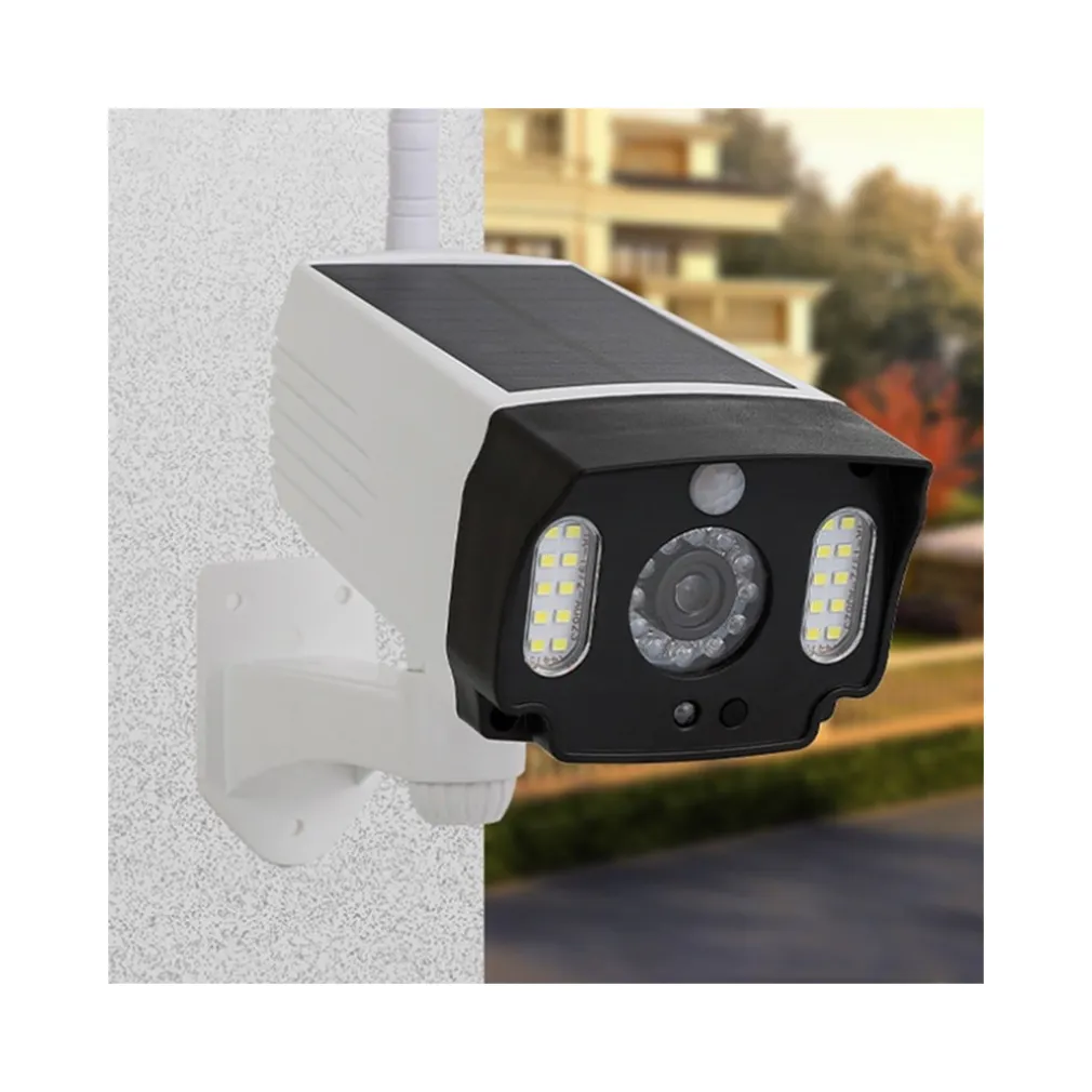 TELECAMERA FINTA PANNELLO SOLARE CON SENSORE DI MOVIMENTO 20 LED FARETTO LUCE