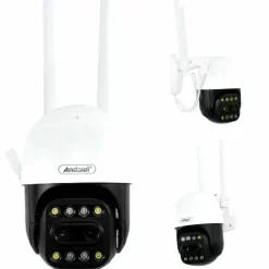 TELECAMERA PANORAMICA DI SICUREZZA IP 2KHD WIFI AI DOME 360° IMPERMEABILE Q-S700