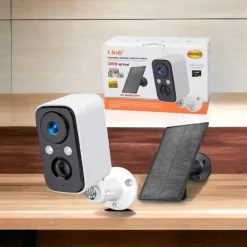 TELECAMERA WIRELESS RICARICABILE SOLARE 300W HD PIXELS AHD5023 SICUREZZA ESTERNO