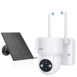 TELECAMERA WIRELESS RICARICABILE A PANNELLO SOLARE 300W HD PIXEL FULL HD 1080 AHD5007