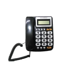 TELEFONO CON TASTI GRANDI VIVACE DISPLAY LCD EXTRA LARGE RAINBOW T2025CID NERO