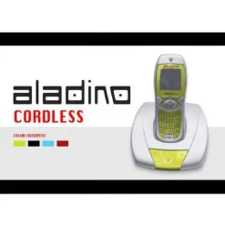 TELEFONO CORDLESS ALADINO PORTATILE COLORI ASSORTITI SENZA FILI TELECOM