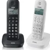 TELEFONO CORDLESS BRONDI GALA NERO O BIANCO FISSO CASA AMPIO DISPLAY TASTI GRAND