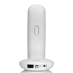 TELEFONO CORDLESS BRONDI LOTUS BIANCO NERO RETROILLUMINATO CON SVEGLIA VIVAVOCE