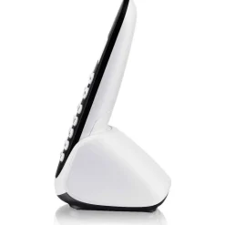 TELEFONO CORDLESS BRONDI ADARA BIANCO NERO RETROILLUMINATO CON SVEGLIA VIVAVOCE