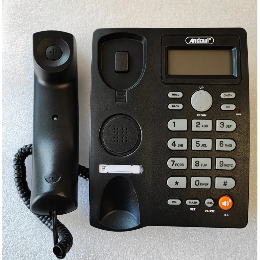 TELEFONO FISSO CON CAVO DA SCRIVANIA FUNZIONE DI RICHIAMATA UFFICIO CASA Q-DH389