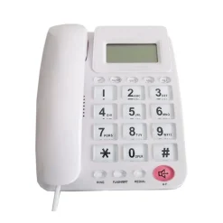 TELEFONO FISSO CON TASTI GRANDI PER CASA HOTEL DISPLAY CALCOLATRICE FO-85011 CID
