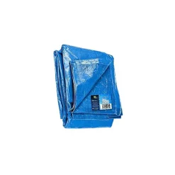 TELO COPRI AUTO MOTO COPRITUTTO 5X6MT IN POLIETILENE COLORE BLU IMPERMEABILE