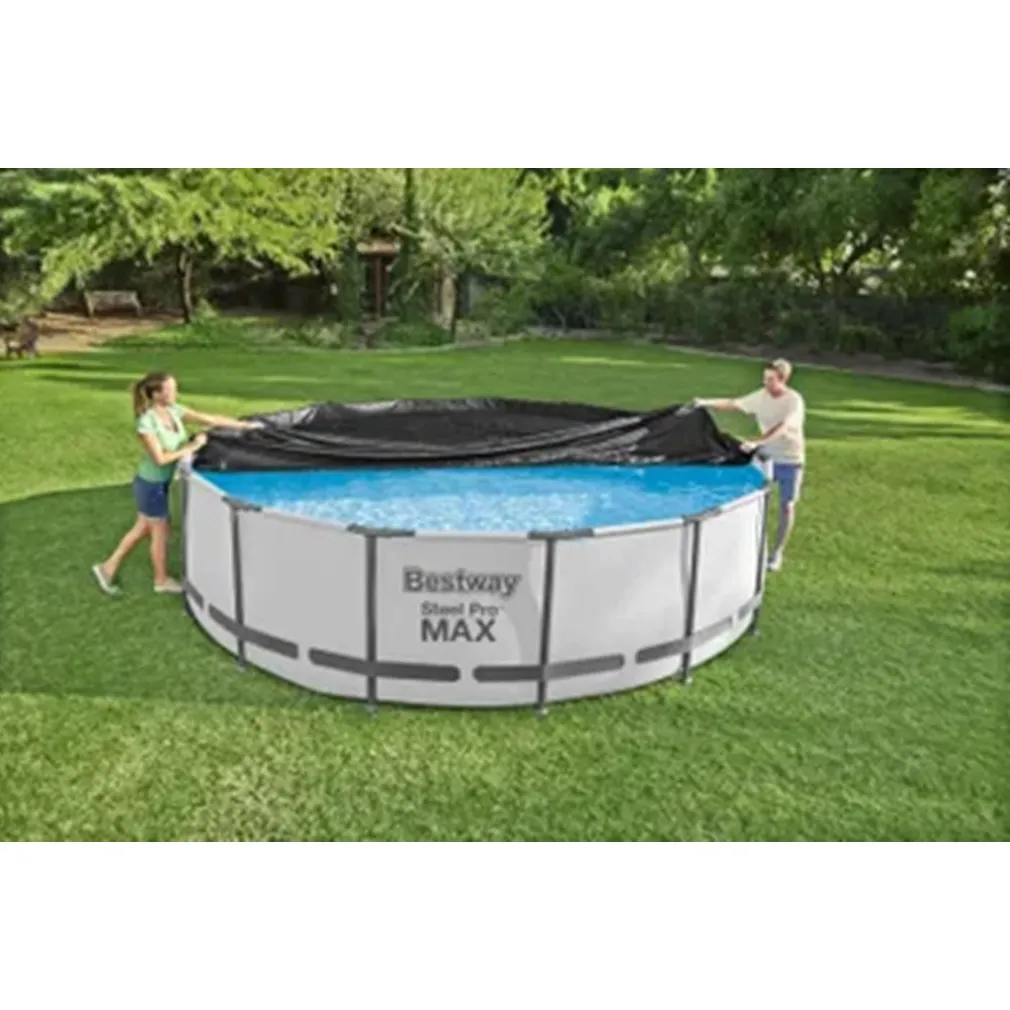 TELO COPRIPISCINA TELONE COPERTURA PISCINA CON STRUTTURA 366CM CON FORI DRENAGGIO 58037