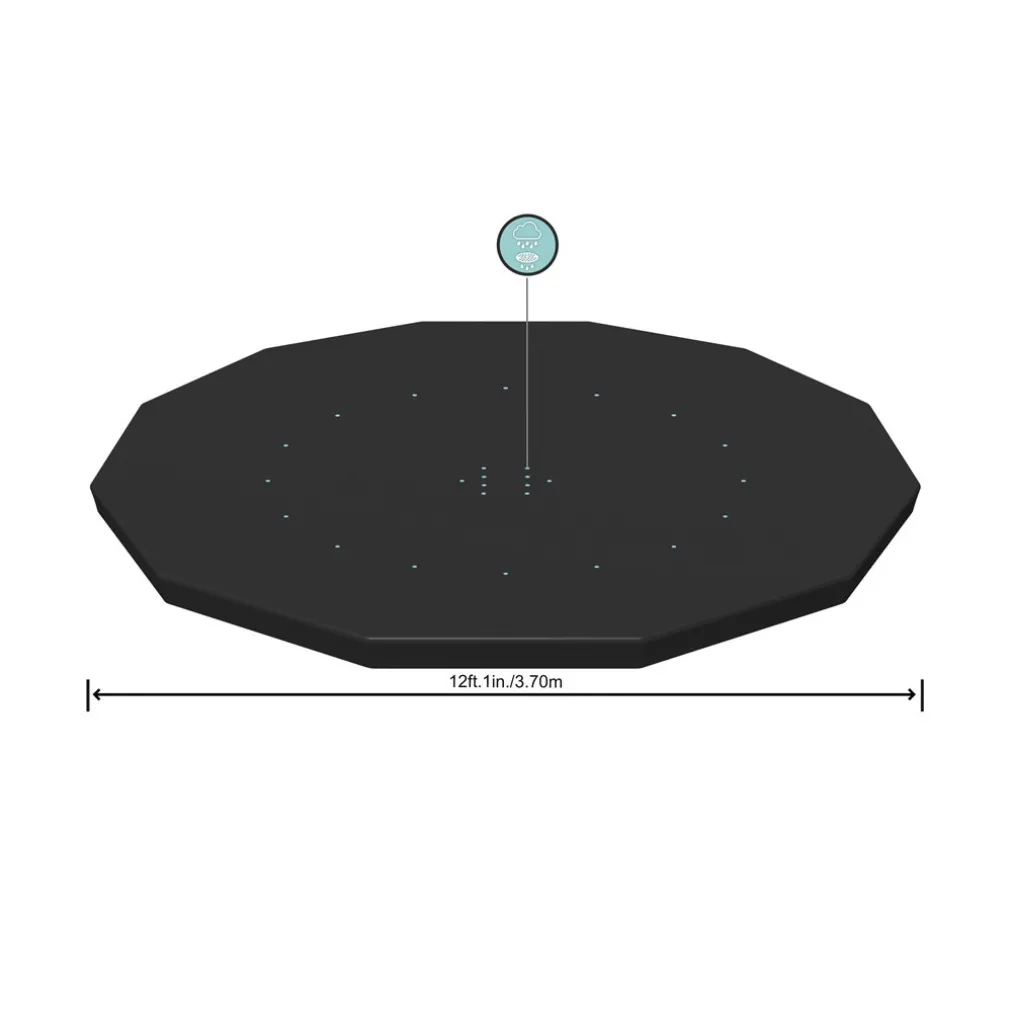 TELO COPRIPISCINA TELONE COPERTURA PISCINA CON STRUTTURA 366CM CON FORI DRENAGGIO 58037