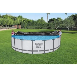 TELO DI COPERTURA PVC PER PISCINA FUORI TERRA DA 549 CM CON FORI DRENAGGIO 58039