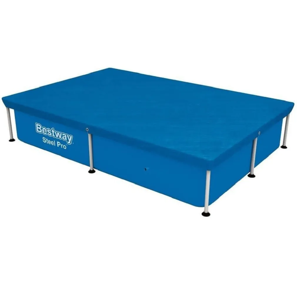 TELO DI COPERTURA RETTANGOLARE PER PISCINA 221X150 CM STEEL PRO PROTEZIONE 58103