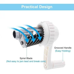 TEMPERAMATITE MANUALE PORTATILE PER SCUOLA CASA UFFICIO DISEGNO STILE 2 VARI COLORI