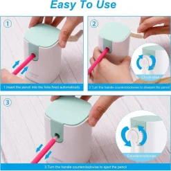 TEMPERAMATITE MANUALE PORTATILE PER SCUOLA CASA UFFICIO DISEGNO STILE 2 VARI COLORI