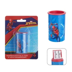 TEMPERAMATITE ROTONDO A 2 FORI SPIDERMAN CON SERBATOIO PER SCUOLA CASA BAMBINI 961228