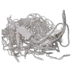 TENDA CATENA LUMINOSA ESTERNO RGB MULTICOLORE LUCI NATALE 100LED PROLUNGABILE 3MT