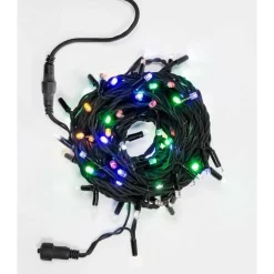 TENDA CATENA LUMINOSA ESTERNO RGB MULTICOLORE LUCI NATALE 100LED PROLUNGABILE 3MT