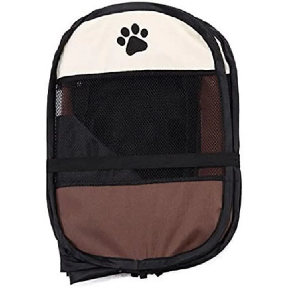 TENDA DA CAMPEGGIO PIEGHEVOLE PER ANIMALI GABBIA PER CANI CUCCE OTTAGONO 75X75CM