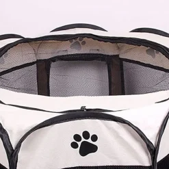 TENDA DA CAMPEGGIO PIEGHEVOLE PER ANIMALI GABBIA CANI CUCCE OTTAGONO 100X100 CM