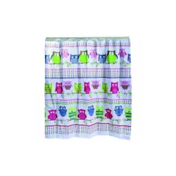 TENDA DOCCIA CON GUFETTI GUFI IN POLIESTERE 180 X 180 CM TENDINA VASCA BAGNO