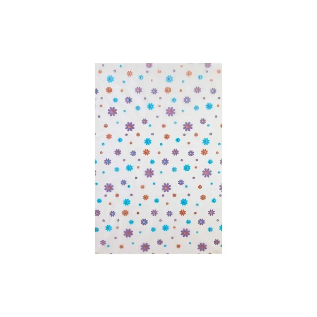 TENDA DOCCIA IN VINILE CON GANCI IMPERMEABILE 180 X 200 CM CON FIORI