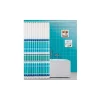 TENDA DOCCIA IN VINILE CON GANCI IMPERMEABILE 180 X 200 CM AZZURRO VERDE