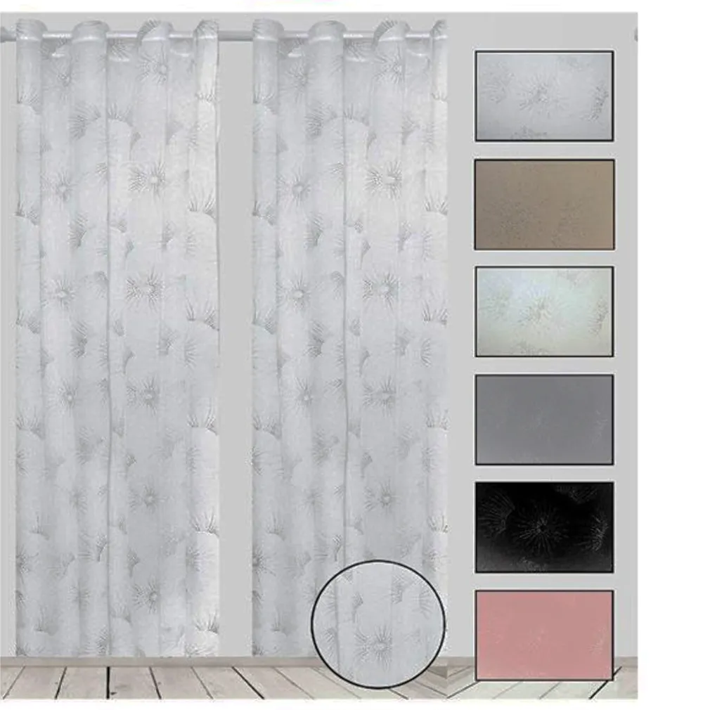 TENDA KARAN PANNELLO SINGOLO 8 BORCHIE PORTA FINESTRA CUCINA BASTONE 140X280 CM